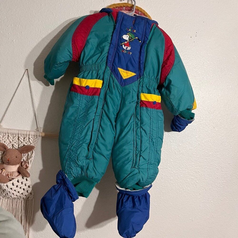 vintage snoopy snowsuit - Picture 1 of 5